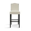 Christopher Knight Home Olaf 30" Contemporary Rubberwood Upholstered Barstools (Set of 2) - 4 of 4