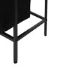 FurnitureR 19.69'' Laundry Hamper with Shelf, 1-Section Laundry Sorter with Removable Bag & Wooden Top, Wide Metal Frame Laundry Basket Brown/Black - 2 of 4