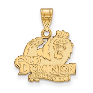 Black Bow Jewelry 14k Yellow Gold Old Dominion Monarchs NCAA Medium Pendant - 1 of 3