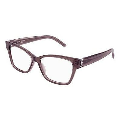 Saint Laurent MONOGRAM SL M116O 003 Womens Cat-Eye Eyeglasses Transparent Brown 55mm