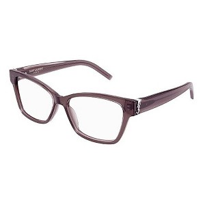 Saint Laurent MONOGRAM SL M116O 003 Womens Cat-Eye Eyeglasses Transparent Brown 55mm - 1 of 3