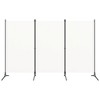 vidaXL 3-Panel Room Divider Cream White 102.4Inchx70.9Inch - 2 of 4