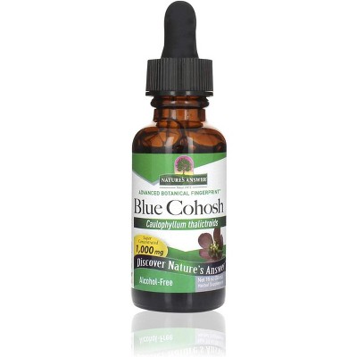 Kosher Blue Cohosh Root Drops Alcohol Free 1 Oz