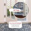 Area Rug for Living Room, Machine Washable Boho Rug for Bedroom, Low Pile Lightweight Thin Floral Vintage Distress Print Pattern Carpet - 3 of 4