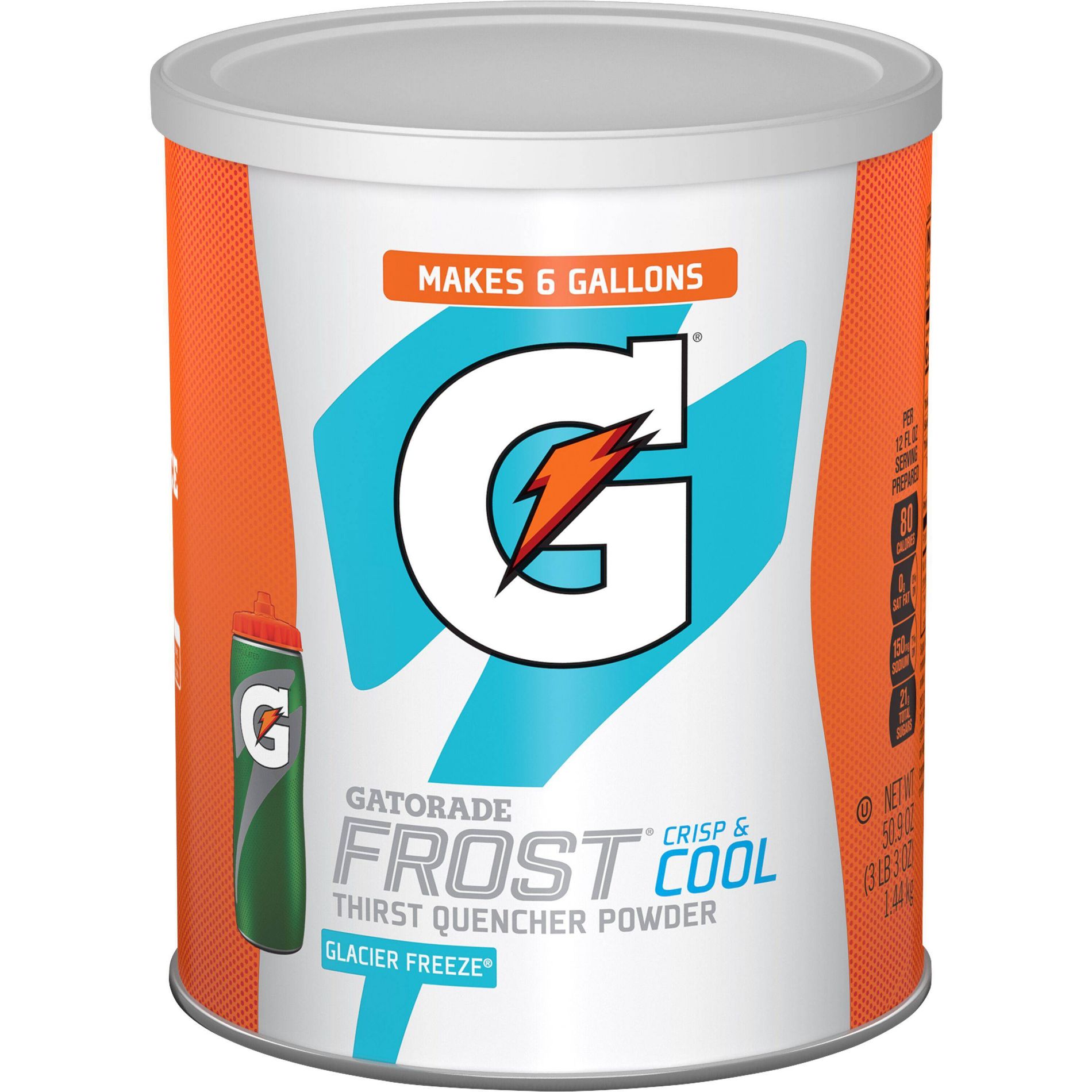Gatorade Frost Glacier Freeze MS Cannister Sports Drink - 50.9oz: Non-Caffeinated