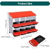 Hole Chicken Nesting Boxes with Lockable Lid - Metal Laying Box for Hens, Secure Egg Collection & Protection, Easy Access - 2 of 4