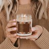 Sweet Water Decor Patterned Pumpkin Spice 9oz Clear Jar Candle with Gold Lid - 3 of 3