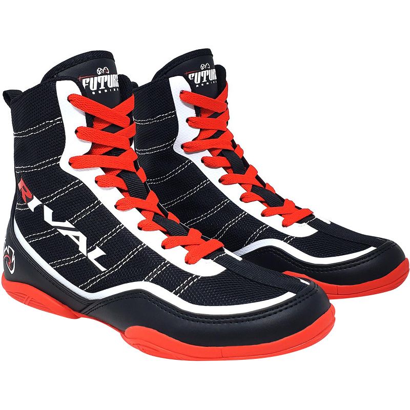 Rival Boxing Youth RSX-Future Lo-Top Boxing Shoes - Black/White/Red, 1 of 7