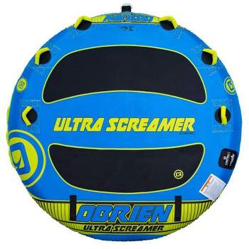 O'Brien 2211506 Ultra Screamer Deck Series Inflatable 3 Person 80-Inch Water Sports Towable Tube for Boating with Quick Connect Tow Hook