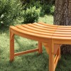 Tree Bench Brown 160 x 160 x 45cm Solid Eucalyptus wood - 3 of 4
