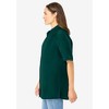 Woman Within Plus Size Short-Sleeve Peachskin Button-Front Shirt - 4 of 4