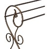 Kings Brand Furniture - Antique Style Pewter Finish Towel Rack Stand - 4 of 4