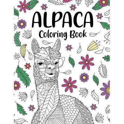 Alpaca Coloring Book - (Paperback)