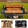WELLFOR Charcoal Barbeque Grill with Wind Guard and Seasoning Racks NP-LY-11509BN Brown - 3 of 4