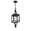 Savoy House Raeburn 1 - Light Pendant in  Matte Black/Weathered Brushed Brass - 4 of 4