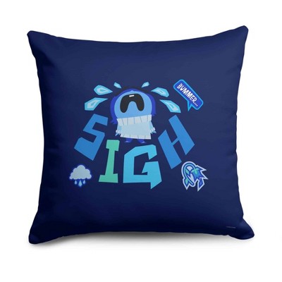 Disney Inside Out 2 Big Bummer  Throw Pillow 18 x 18 inches