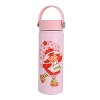 Silver Buffalo Strawberry Shortcake - Vintage 20oz Stainless Steel Water Bottle - 2 of 4
