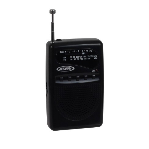 Jensen Am/fm Pocket Radio - Black (mr-80) : Target