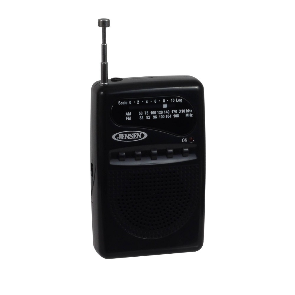 Photos - Radio / Clock Jensen AM/FM Pocket Radio - Black  (MR-80)