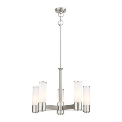 Livex Lighting Weston 5 - Light Chandelier in  Brushed Nickel