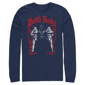 Mens Star Wars Darth Vader and Stormtrooper Pose Long Sleeve Shirt - 1 of 4