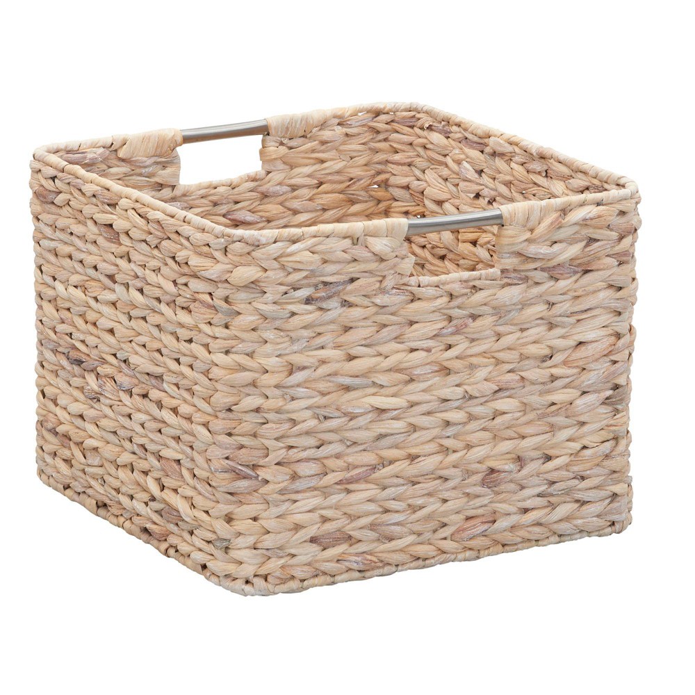 Photos - Other interior and decor Household Essentials Square Wicker Basket Hyacinth