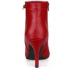 Allegra K Women's Stiletto Heels Closed Pointed Toe Side Zip Ankle Boots - 4 of 4