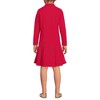 Lands' End Kids Long Sleeve Mesh Pleated Polo Dress - 2 of 4