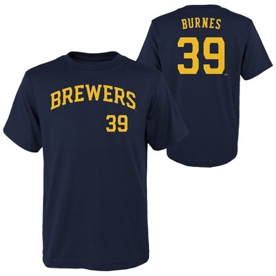 MLB Milwaukee Brewers Boys&#39; Corbin Burnes T-Shirt - L