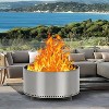 Acekool 27" Smokeless Stainless Steel Fire Pit with Removable Stand & Ash Pan, Outdoor Wood Burning Firepit - 2 of 4