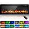 Simzlife Electric Fireplace Recessed Wall Mounted Freestanding with Remote Control - 2 of 4