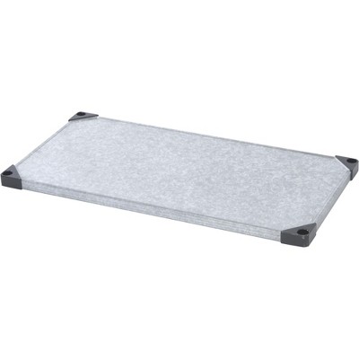 Quantum Storage Systems Shelf, Solid, 36"W X 24"D, 300 - 600 Lb. Capacity, Double Hemmed Perimeter With Marine Edge, 18 Gauge, Galvanized Steel, Nsf