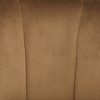 55 Downing Street Leighton Brown Velvet and Gold Tufted Accent Chair - 3 of 4
