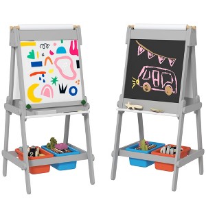 RUVALINO Baby and Toddler Learning Toys, Educational Play Sets for Early Development, Sensory Stimulation and Interactive Fun, Gray,51”*50”*108" - 1 of 4