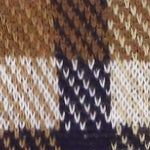 honey brown plaid intarsia
