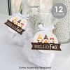 Big Dot of Happiness Fall Gnomes - Autumn Harvest Party Clear Goodie Favor Bags - Treat Bags With Tags - Set of 12 - 2 of 4