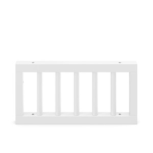 Room & Joy Rory Toddler Rail with Spindles - White - 1 of 4