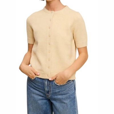 Women's Short Sleeve Cardigan - Charlotte Avery
