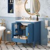 ORRD 30" Bathroom Storage Cabinet - 2 Soft-Closing Doors, Hidden Drawer & Adjustable Shelf, Vanity Organizer for Sink Space - 4 of 4
