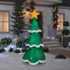 Gemmy Lightshow Airblown Inflatable Mixed Media Sewn in Micro LED Christmas Tree, 7.5 ft Tall - 2 of 2