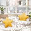 Attop 2 Pcs 15.7 Inch Yellow Star Pillow Plush Star Throw Pillow Cute Pillows - 4 of 4