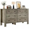 Fluted 6 Drawer Dresser with Faux Marble Top, Modern Chest of Drawers for Bedroom, Entryway - 2 of 4