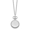 Black Bow Jewelry Charles Hubert Ladies Chrome-plated Brass Satin Pocket Watch Necklace - 3 of 4