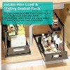 LunaLulinlk 2 Tier Under Sink Organizers Pull Out Under Cabinet Basket Storage Shelf Sliding Drawer - 3 of 4
