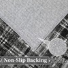 Garvee Modern Plaid Area Rug Farmhouse Geometric Rugs for Living Room Bedroom Non Slip Stain Resistant Carpet - 4 of 4
