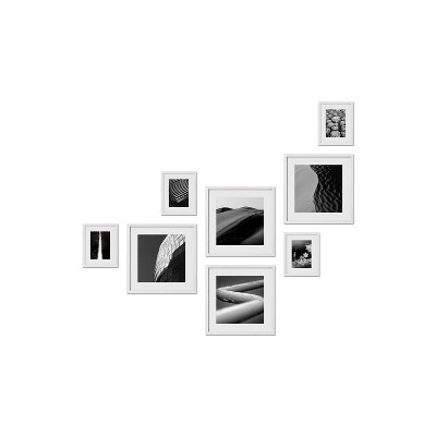 Haus and Hues Fleetwood Gallery Wall Frame Set with Real Glass and Mat