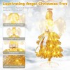 Resenkos 5.2-Ft Lighted Angel Artificial Christmas Tree with Warm White LEDs - Golden/White - 4 of 4