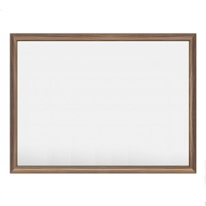 Apmir High-Strength Tempered Glass and Aluminum Alloy Framed French Cleat Mounted Wall Decor Mirror in matte black with 5-Year Warranty - 1 of 4