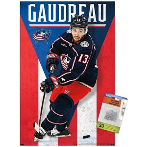 Trends International NHL Columbus Blue Jackets - Johnny Gaudreau 23 Unframed Wall Poster Prints - 1 of 4