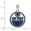 Black Bow Jewelry Sterling Silver Edmonton Oilers NHL Large Pendant - 2 of 3